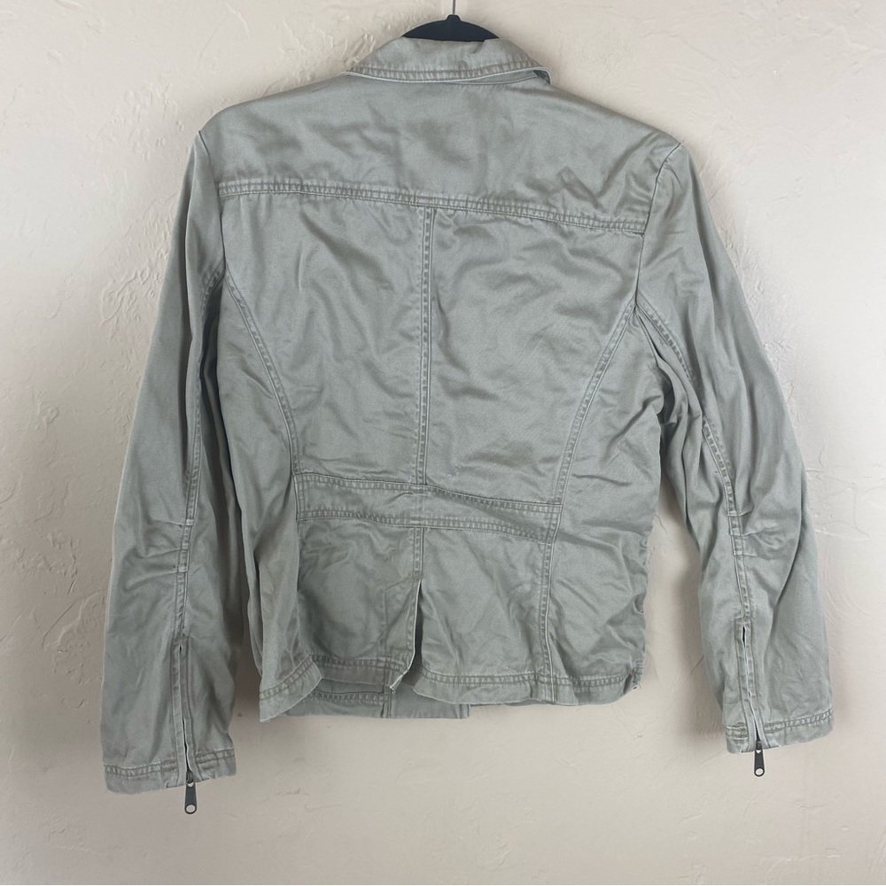 The Limited Tan Cargo Utility Blazer Jacket Womens size Medium Y2K - Picture 4 of 8